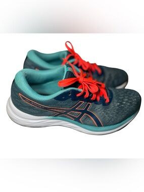 Women’s ASICS Gel-Excite 7 running shoes in a blue/teal colorway